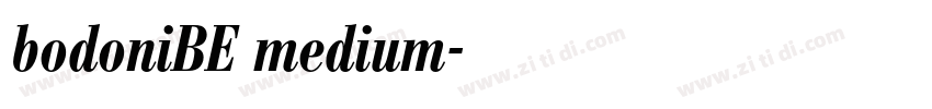 bodoniBE medium字体转换